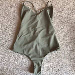 Benoa Palm One Piece Medium Olive Green